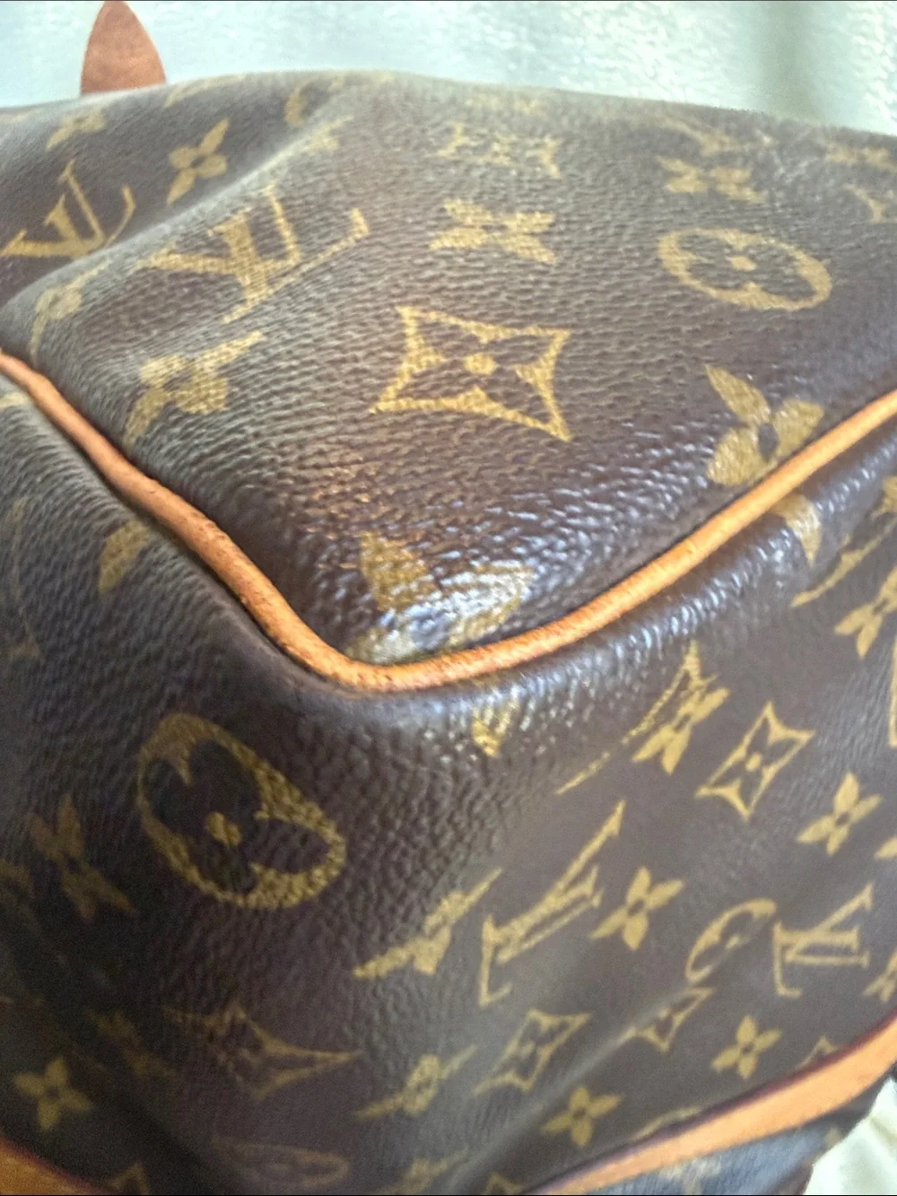 Louis Vuitton Brown Monogram Keepall 50 Travel Duffel Bag